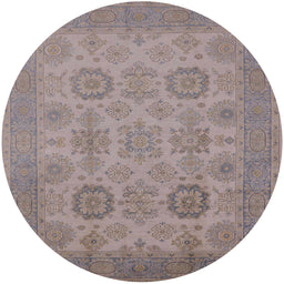Round Machine Washable Industrial Modern Rose Dust Purple Rug, wshurb912