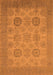 Machine Washable Oriental Orange Industrial Area Rugs, wshurb912org