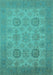 Oriental Turquoise Industrial Rug, urb912turq