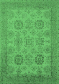 Oriental Emerald Green Industrial Rug, urb912emgrn