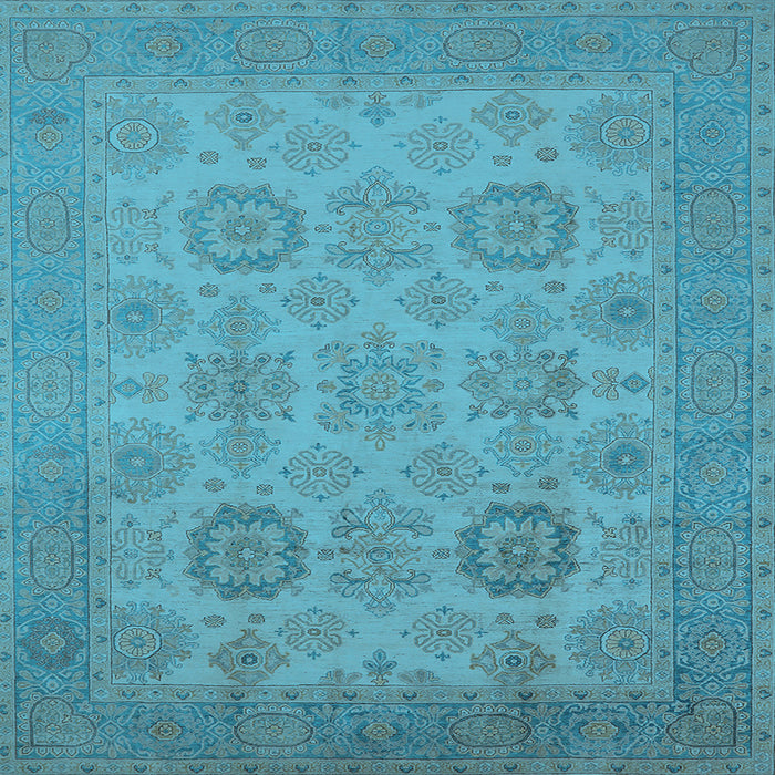 Square Oriental Light Blue Industrial Rug, urb912lblu