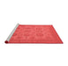 Industrial Red Washable Rugs