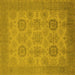 Square Oriental Yellow Industrial Rug, urb912yw