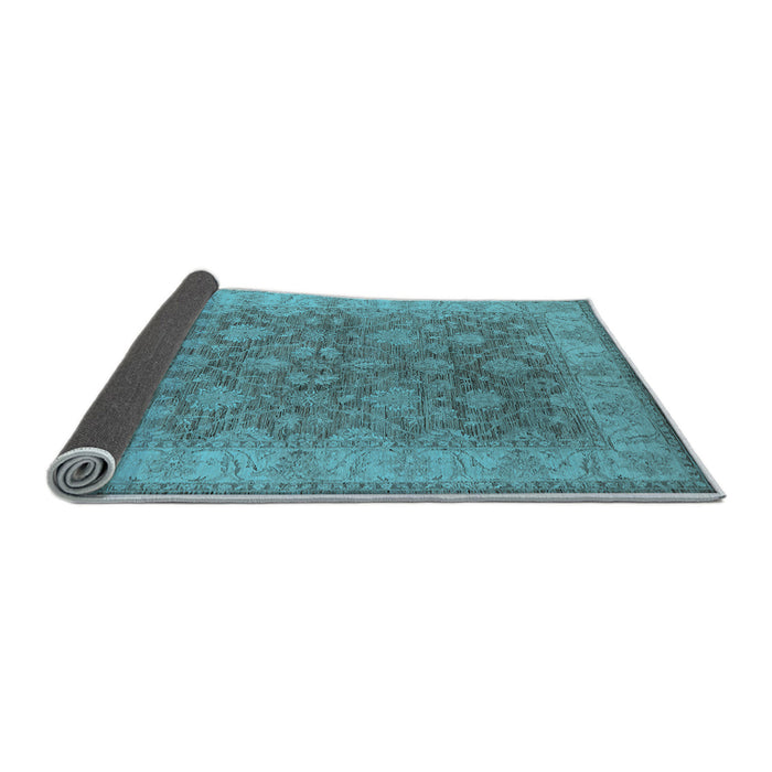 Sideview of Oriental Light Blue Traditional Rug, urb913lblu