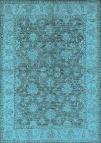 Oriental Light Blue Traditional Rug, urb913lblu