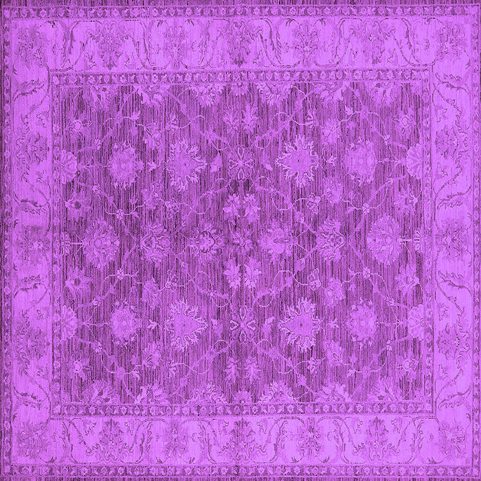 Square Oriental Purple Traditional Rug, urb913pur