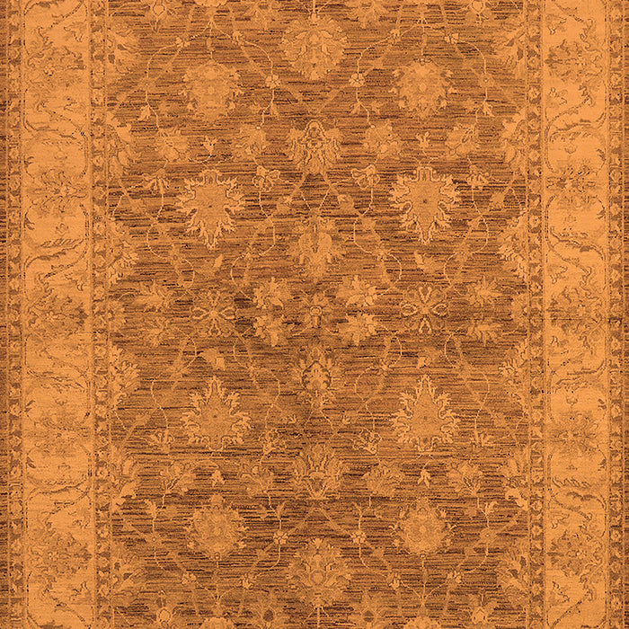 Machine Washable Oriental Orange Traditional Area Rugs, wshurb913org