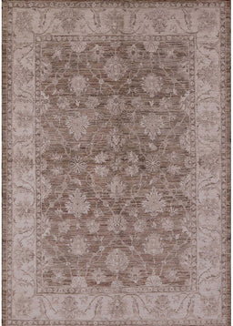 Machine Washable Industrial Modern Khaki Rose Pink Rug, wshurb913