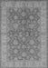 Machine Washable Oriental Gray Traditional Rug, wshurb913gry