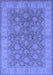 Machine Washable Oriental Blue Traditional Rug, wshurb913blu