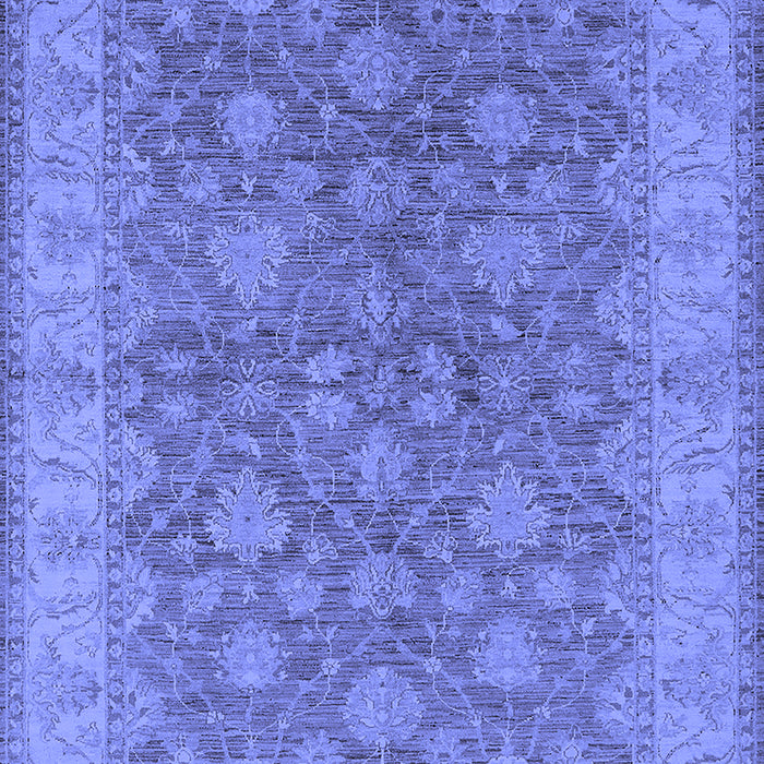 Machine Washable Oriental Blue Traditional Rug, wshurb913blu
