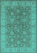 Oriental Turquoise Traditional Rug, urb913turq