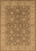 Machine Washable Oriental Brown Traditional Rug, wshurb913brn