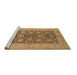 Sideview of Machine Washable Oriental Brown Traditional Rug, wshurb914brn