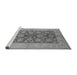 Sideview of Machine Washable Oriental Gray Traditional Rug, wshurb914gry