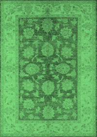 Oriental Emerald Green Traditional Rug, urb914emgrn