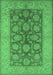 Oriental Emerald Green Traditional Rug, urb914emgrn