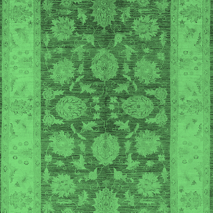 Oriental Emerald Green Traditional Rug, urb914emgrn