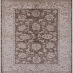 Square Machine Washable Industrial Modern Puce Purple Rug, wshurb914