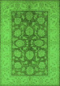 Oriental Green Traditional Rug, urb914grn