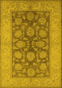 Oriental Yellow Traditional Rug, urb914yw