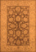 Oriental Orange Traditional Rug, urb914org