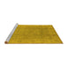 Sideview of Machine Washable Oriental Yellow Industrial Rug, wshurb915yw