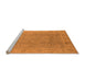 Sideview of Machine Washable Oriental Orange Industrial Area Rugs, wshurb915org
