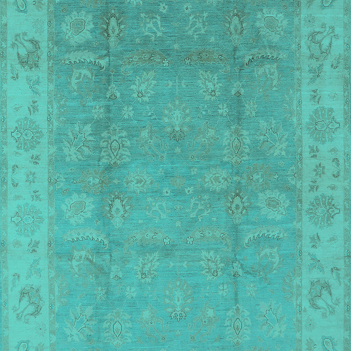 Oriental Turquoise Industrial Rug, urb915turq