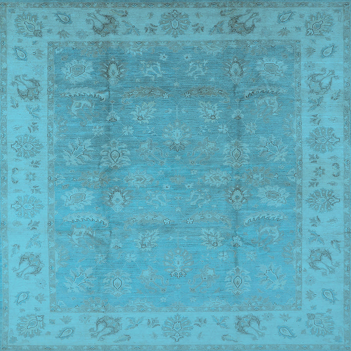 Square Oriental Light Blue Industrial Rug, urb915lblu