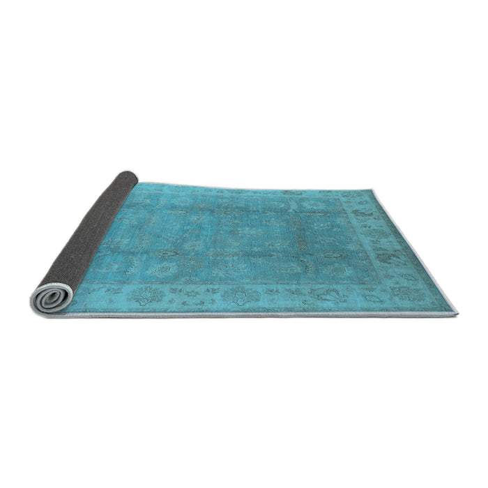 Sideview of Oriental Light Blue Industrial Rug, urb915lblu