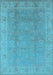 Oriental Light Blue Industrial Rug, urb915lblu