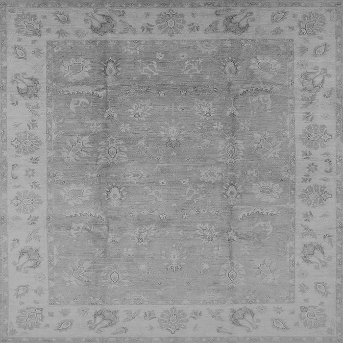 Square Machine Washable Oriental Gray Industrial Rug, wshurb915gry