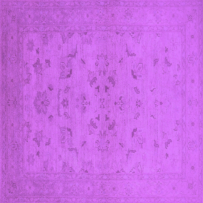 Square Oriental Purple Traditional Rug, urb916pur