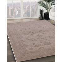 Mid-Century Modern Rose Purple Oriental Rug, urb916