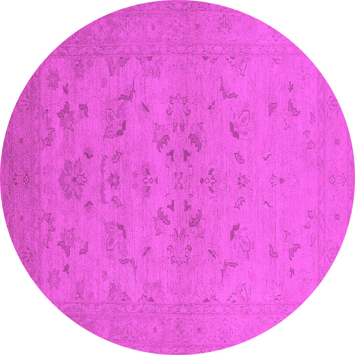 Round Oriental Pink Traditional Rug, urb916pnk