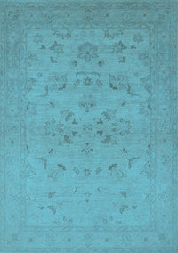 Oriental Light Blue Traditional Rug, urb916lblu