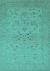 Oriental Turquoise Traditional Rug, urb916turq