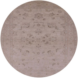 Round Machine Washable Industrial Modern Rose Dust Purple Rug, wshurb916