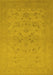 Oriental Yellow Traditional Rug, urb916yw