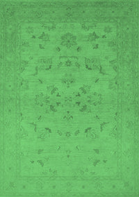 Oriental Emerald Green Traditional Rug, urb916emgrn