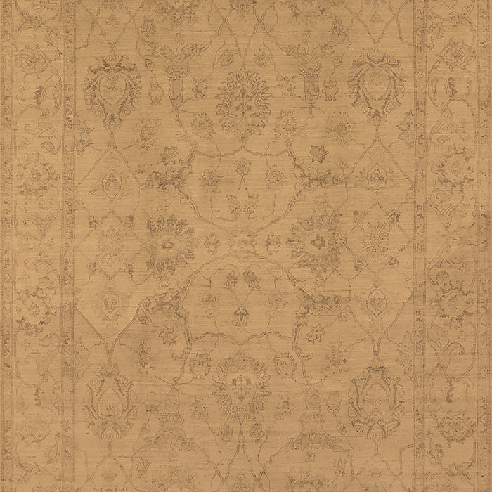 Machine Washable Oriental Brown Traditional Rug, wshurb917brn