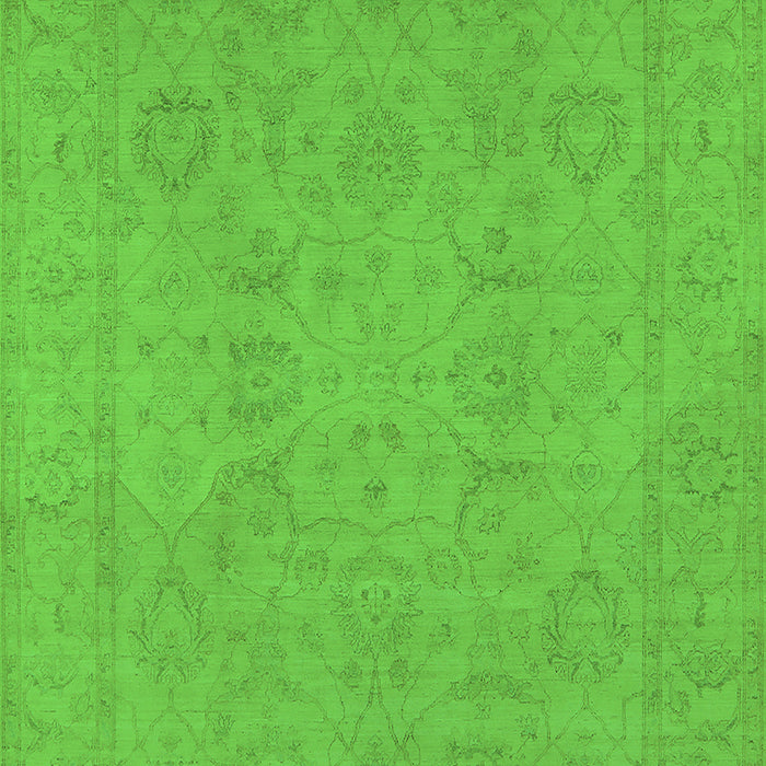 Oriental Green Traditional Rug, urb917grn