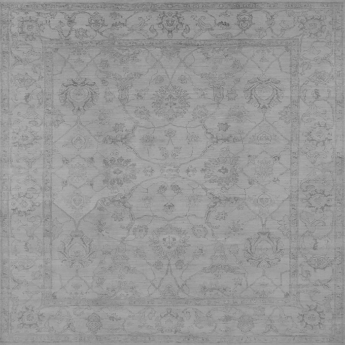 Square Oriental Gray Traditional Rug, urb917gry