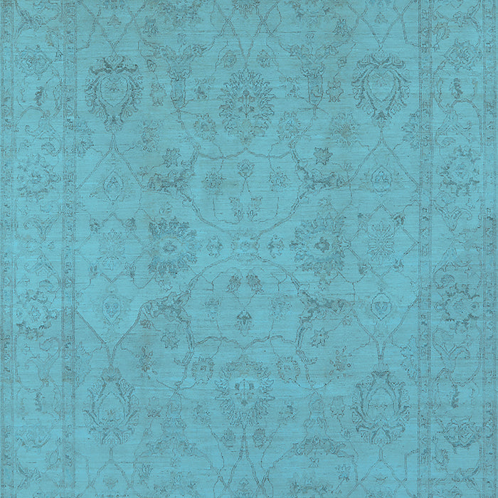 Oriental Light Blue Traditional Rug, urb917lblu