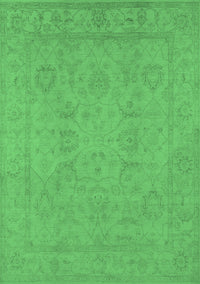 Oriental Emerald Green Traditional Rug, urb917emgrn