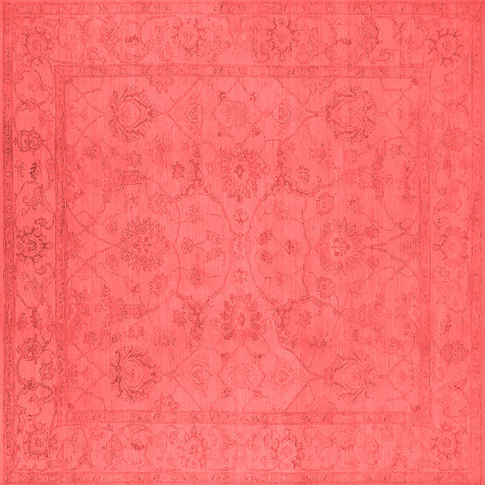 Machine Washable Oriental Red Traditional Rug, wshurb917red