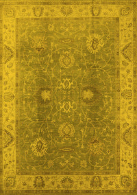Oriental Yellow Traditional Rug, urb918yw