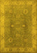 Oriental Yellow Traditional Rug, urb918yw