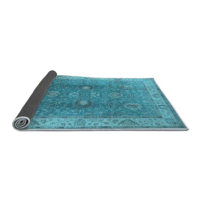 Sideview of Oriental Light Blue Traditional Rug, urb918lblu
